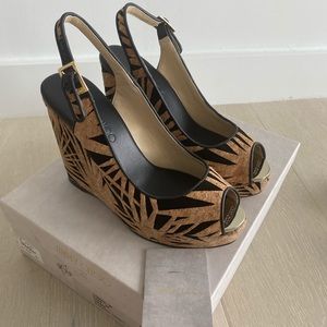 NEW W/ BOX - Jimmy Choo Prova Palm Laser Cut Wedge